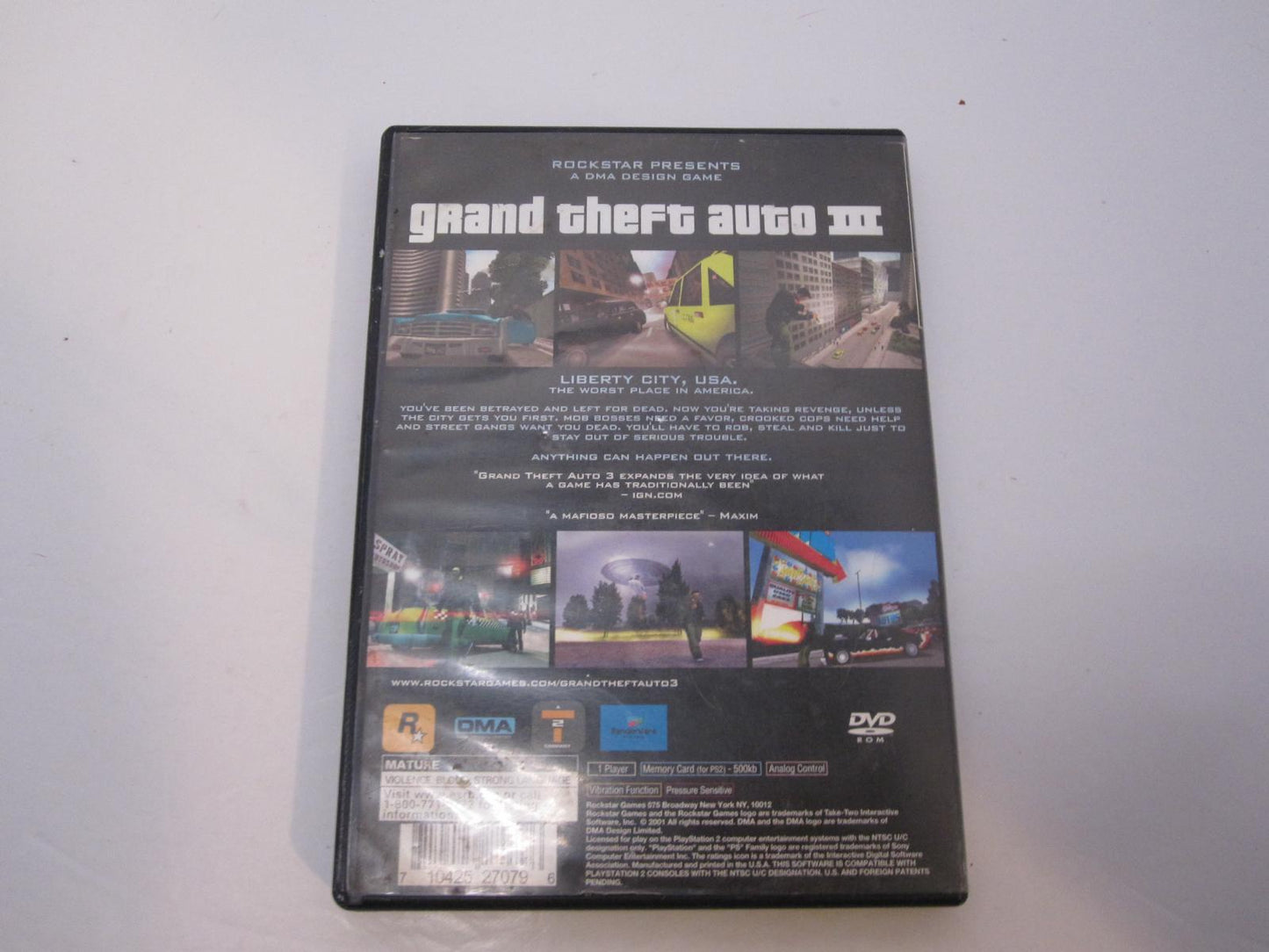 Grand Theft Auto III - PS2 Game - Used