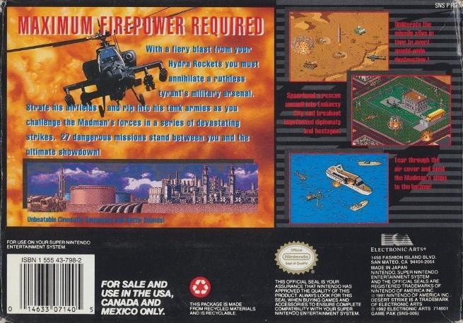 Desert Strike Return to the Gulf - SNES - Used