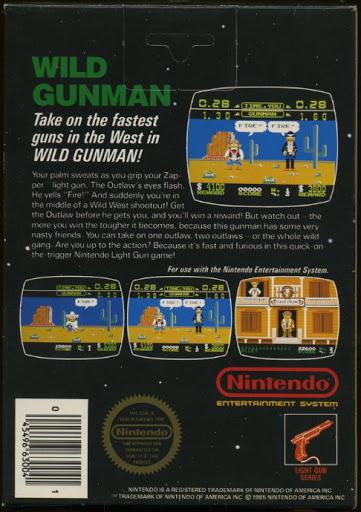 Wild Gunman - NES - Used