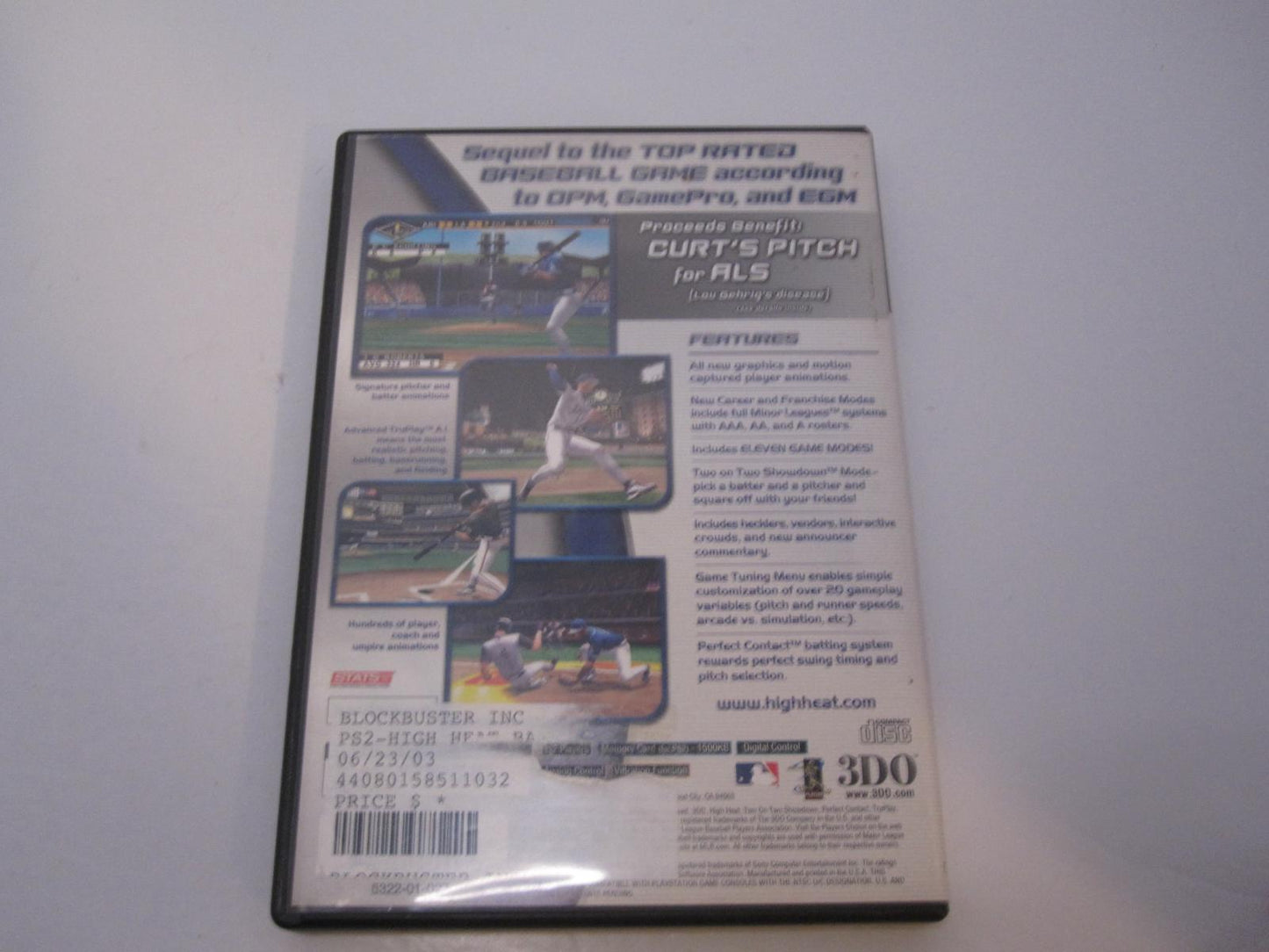 High Heat Major League Baseball 2004 - PS2 Game - Used