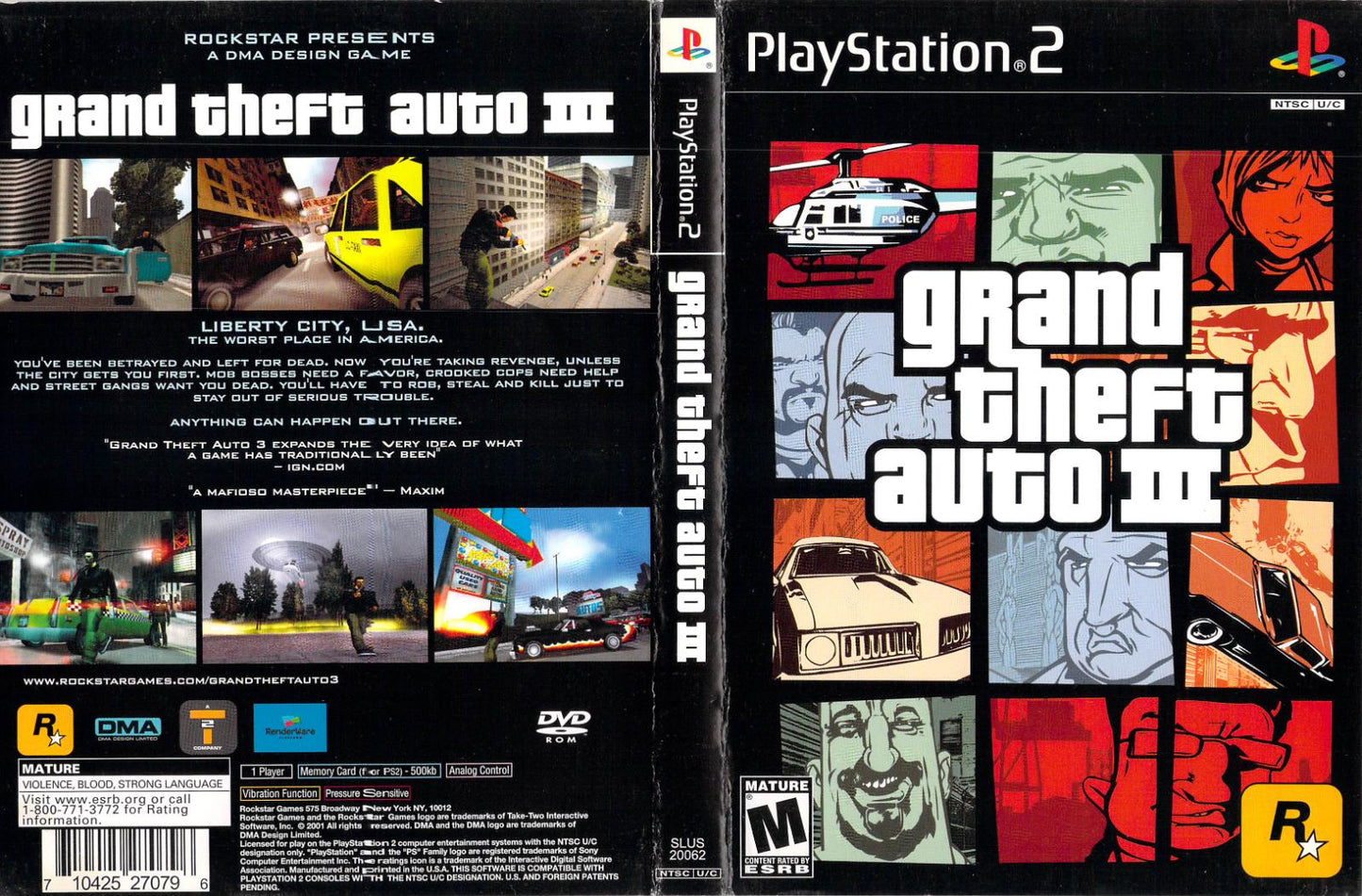 Grand Theft Auto III - PS2 Game - Used