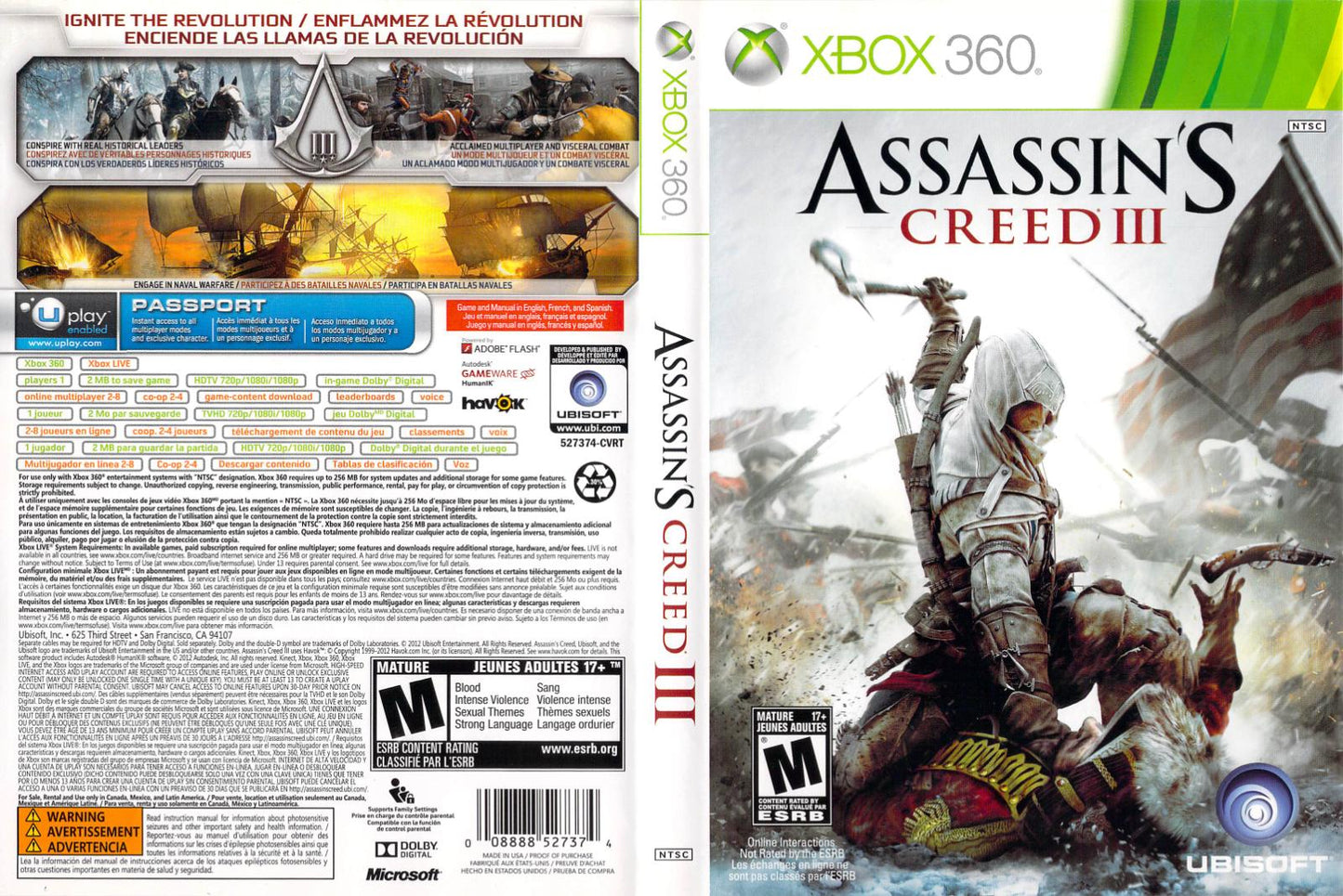 Assassin's Creed III - Xb360 - Used