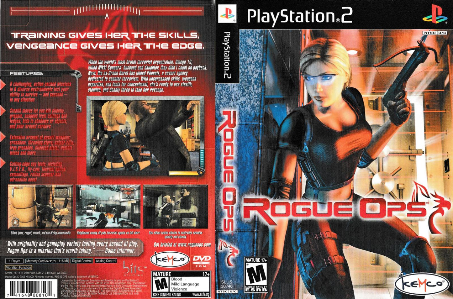 Rogue Ops - PS2 Game - Used