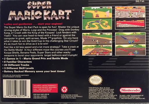 Super Mario Kart - SNES - Used