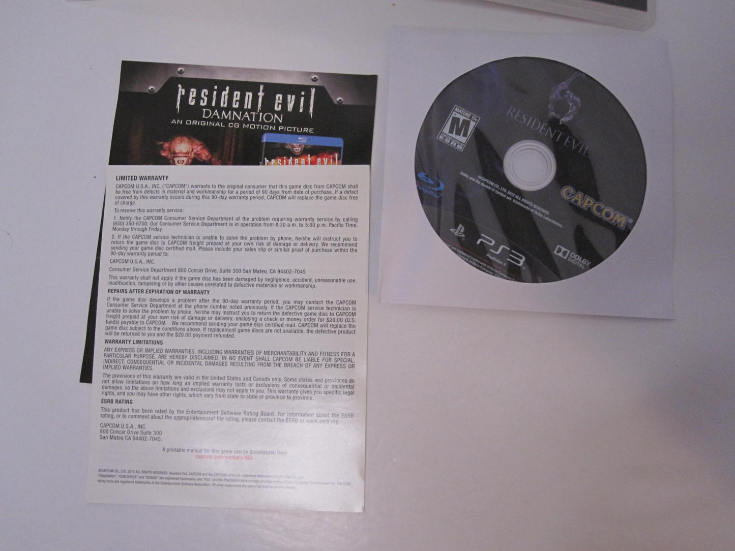 Resident Evil 6 - PS3 Game - Used