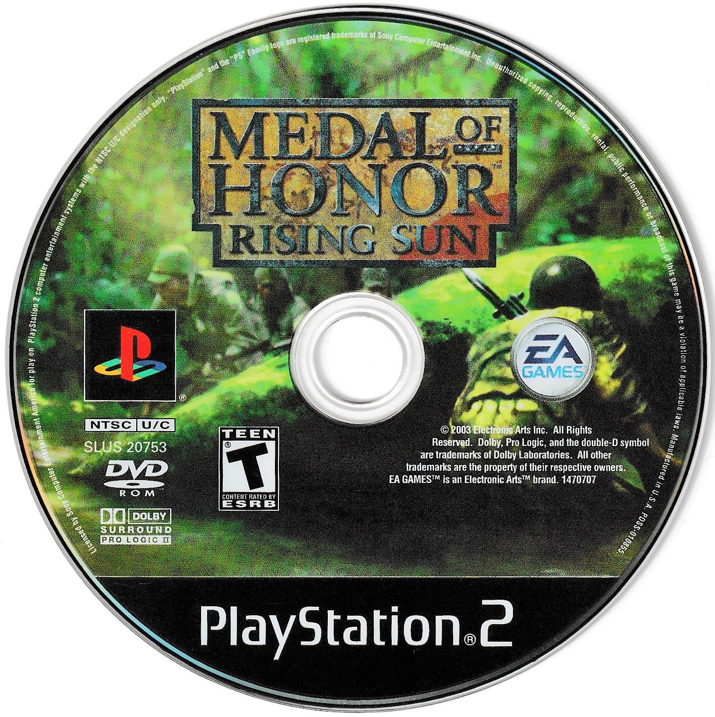 Medal of Honor Rising Sun - PS2 Game - Used