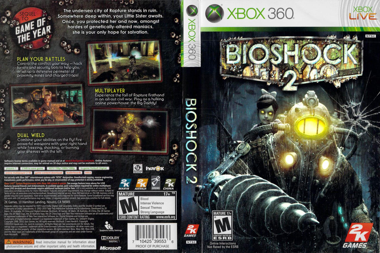 BioShock 2 - Xb360 - Used