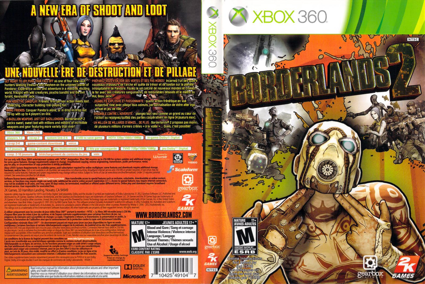 Borderlands 2 - Xb360 - Used