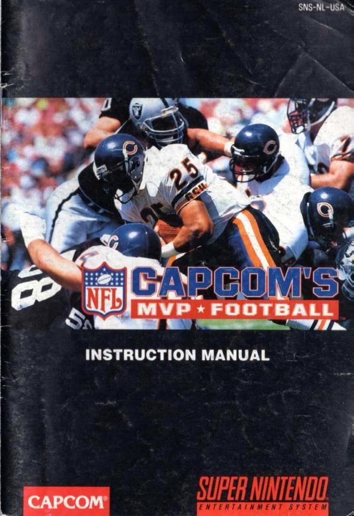 Capcom's MVP Football - SNES - Used