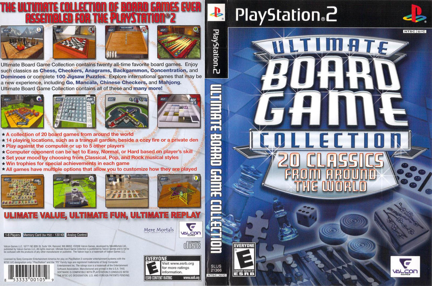 Ultimate Board Game Collection - PS2 Game - Used