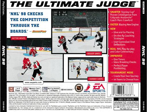 NHL 98 - PS1 Game - Used