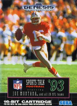 Sports Talk Football '93 Starring Joe Montana - Genesis - Used