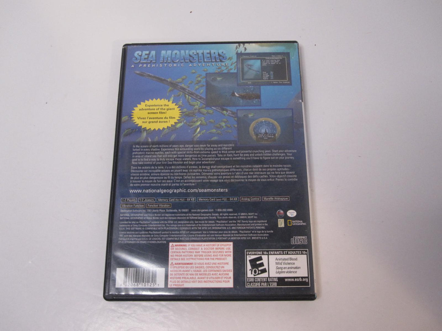 Sea Monsters Prehistoric Adventure - PS2 Game - Used