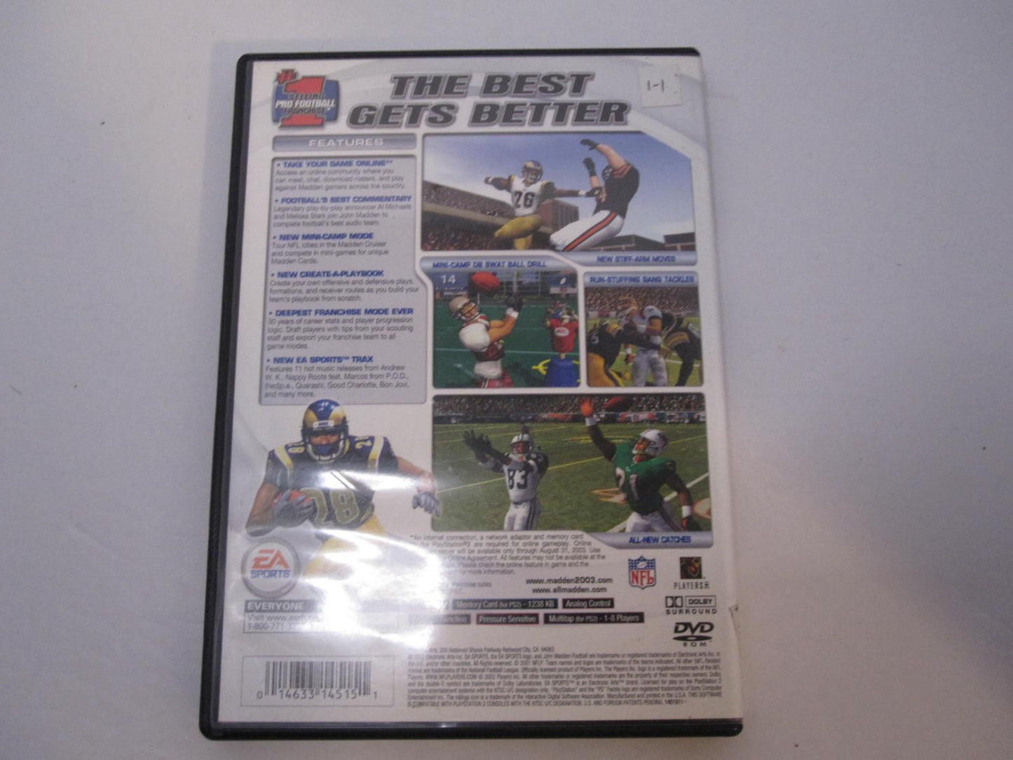 Madden 2003 - PS2 Game - Used