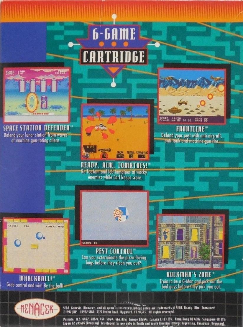 Menacer: 6-Game Cartridge - Genesis - Used