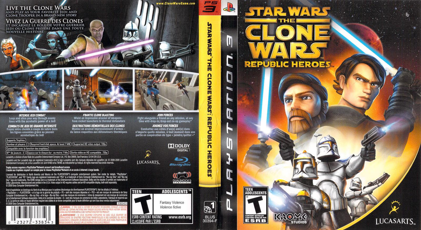 Star Wars Clone Wars: Republic Heroes - PS3 Game - Used