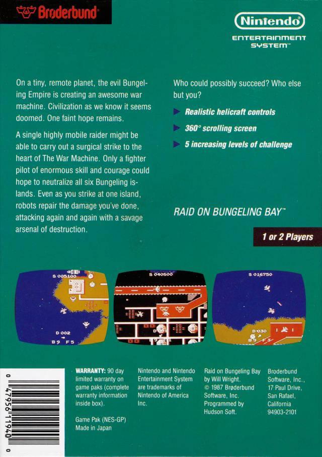 Raid on Bungeling Bay - NES - Used