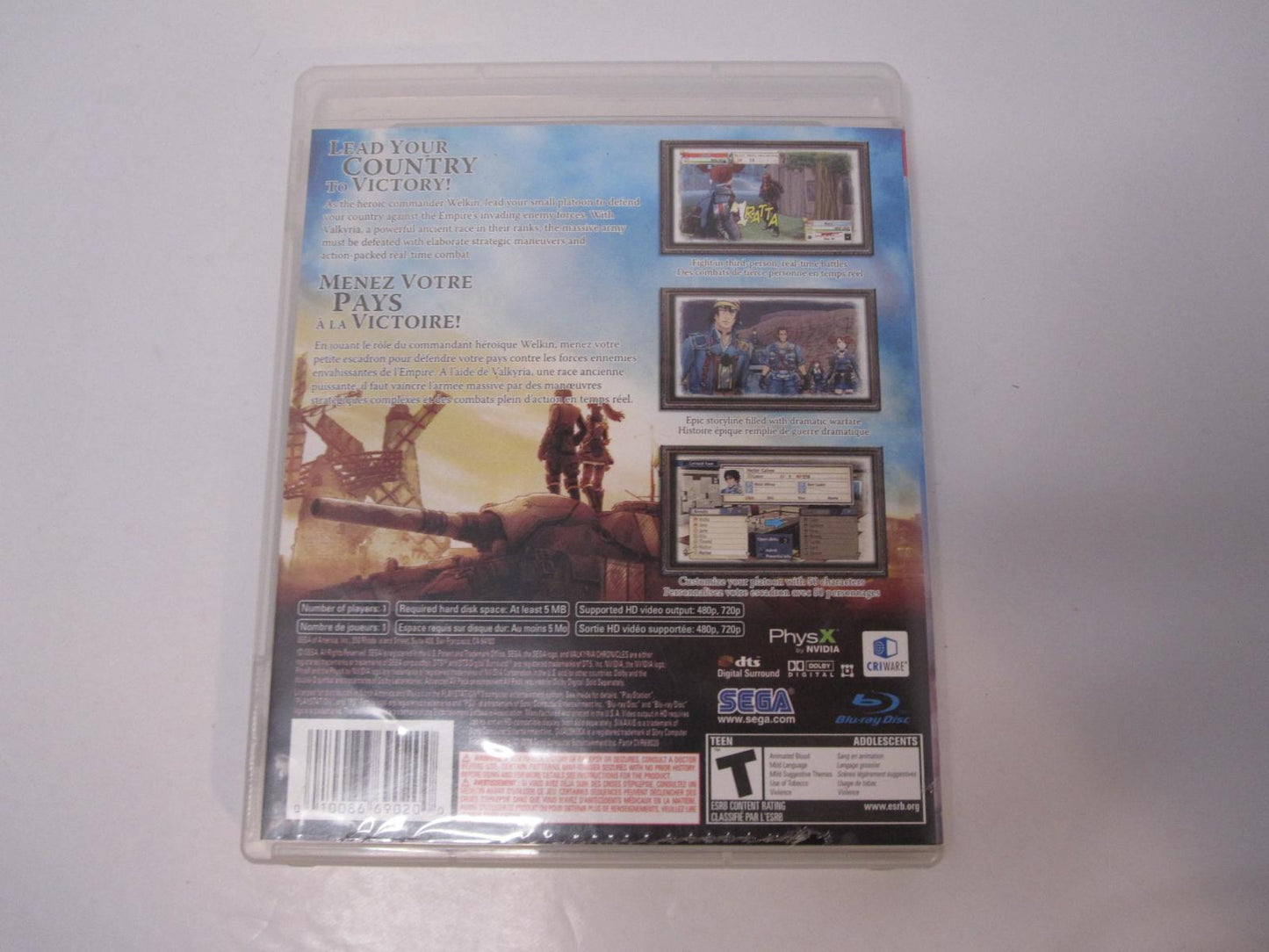 Valkyria Chronicles - PS3 Game - Used