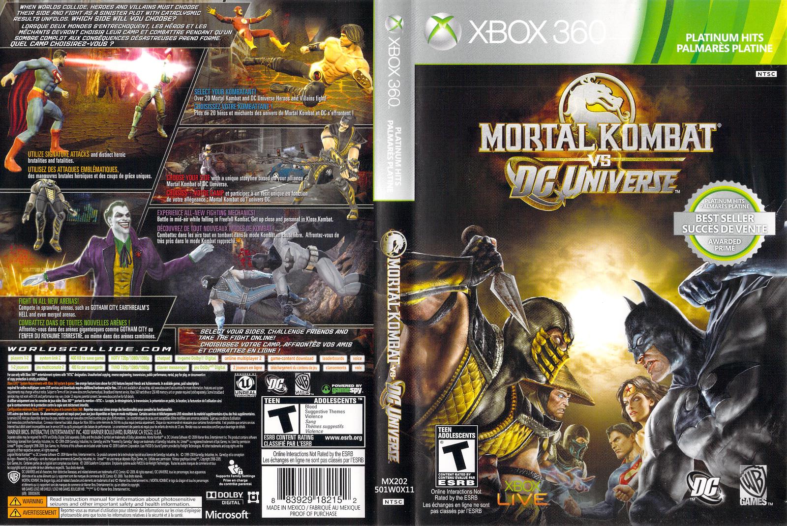 Mortal Kombat vs. DC Universe - Xb360 - Used