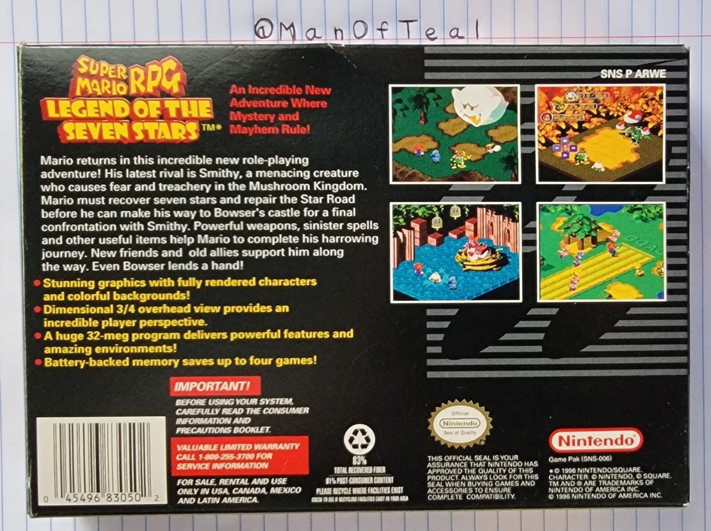 Super Mario RPG - SNES - Used
