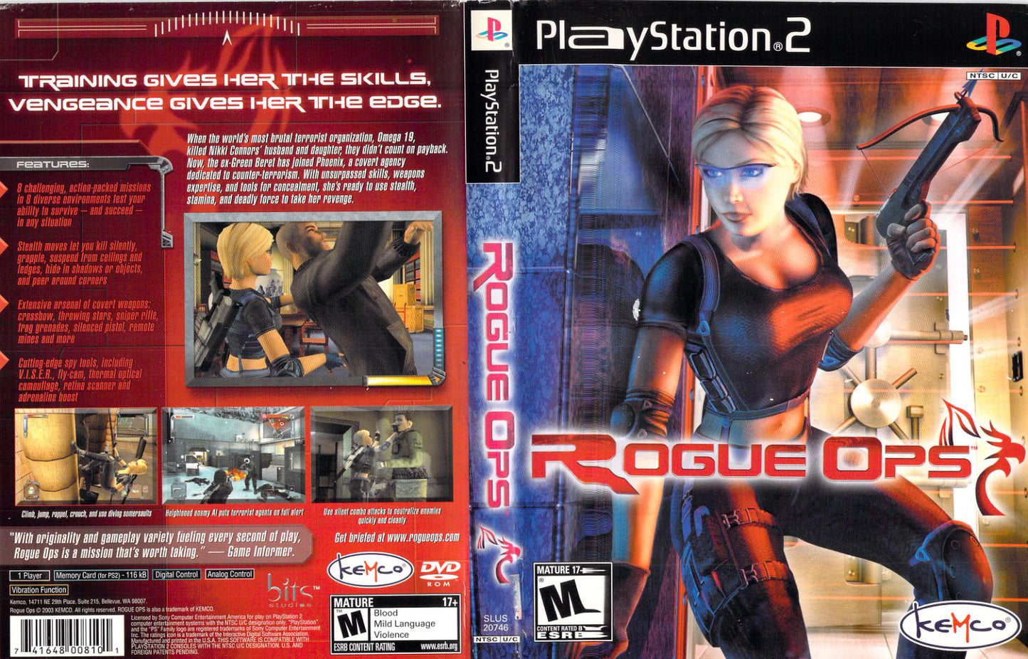 Rogue Ops - PS2 Game - Used