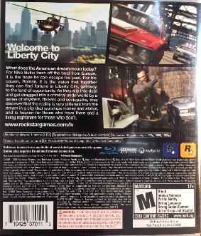 Grand Theft Auto IV - PS3 Game - Used