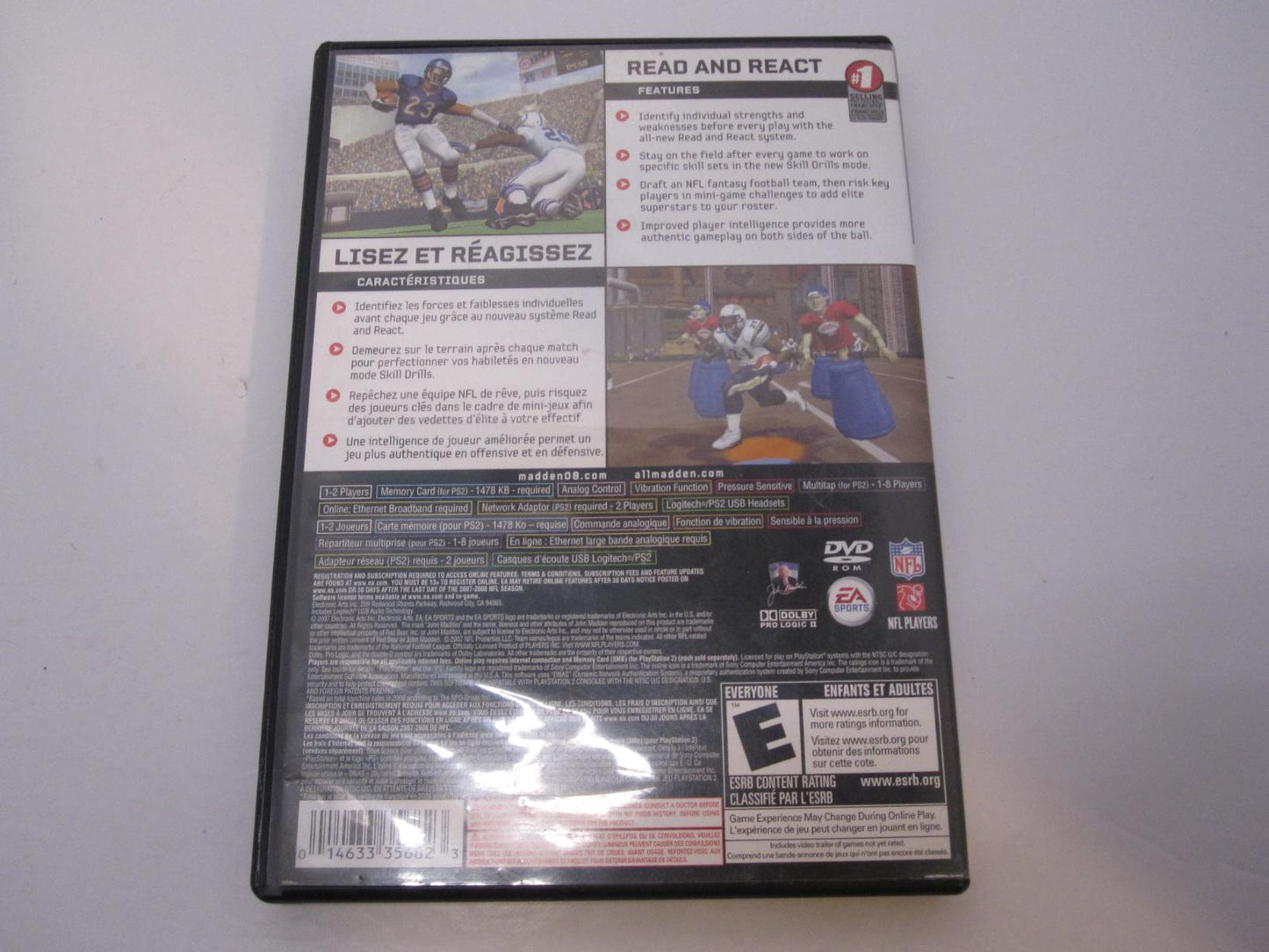 Madden 2008 - PS2 Game - Used