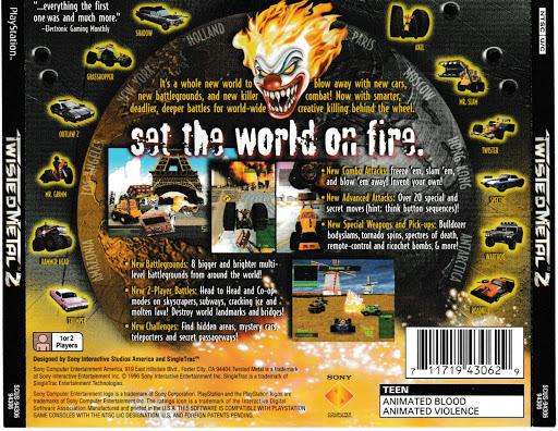 Twisted Metal 2 - PS1 Game - Used
