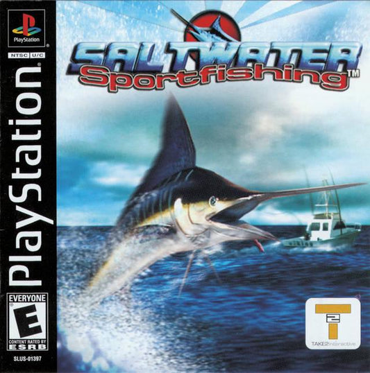 Saltwater Sport Fishing - PS1 Game - Used