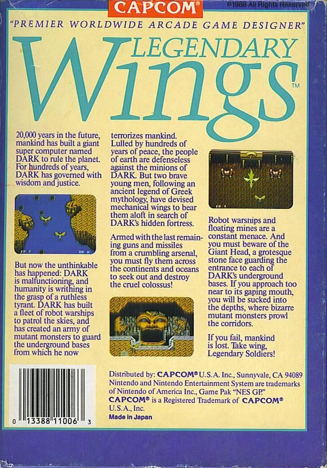 Legendary Wings - NES - Used