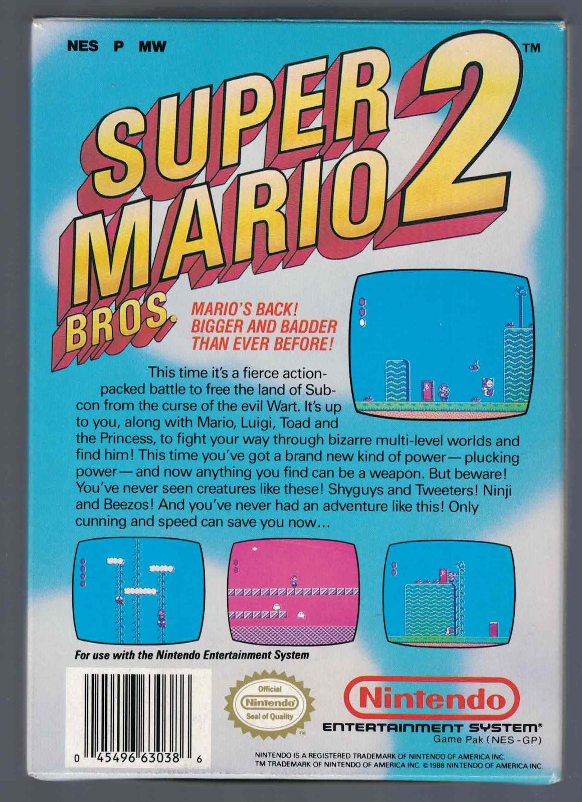 Super Mario Bros 2 - NES - Used