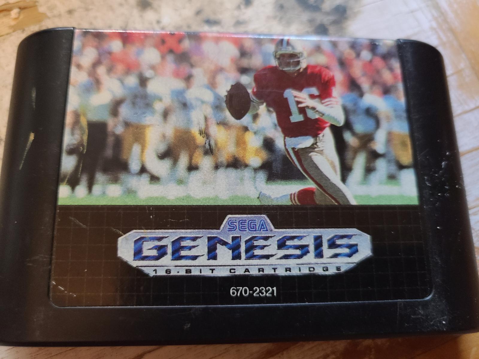 Sports Talk Football '93 Starring Joe Montana - Genesis - Used
