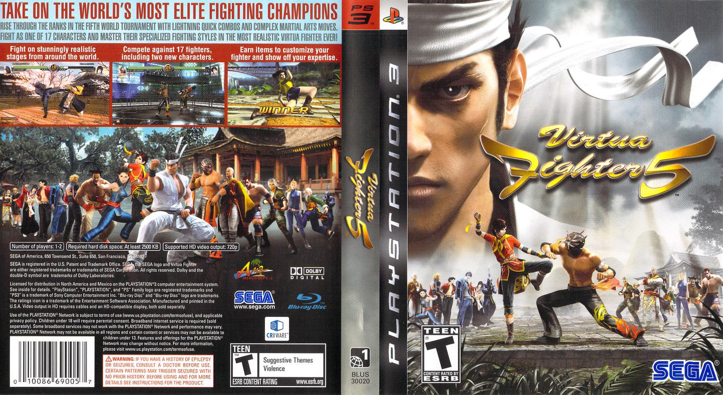 Virtua Fighter 5 - PS3 Game - Used