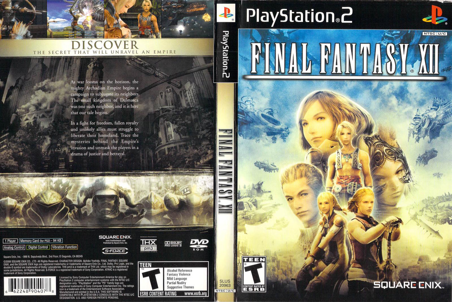 Final Fantasy XII - PS2 Game - Used