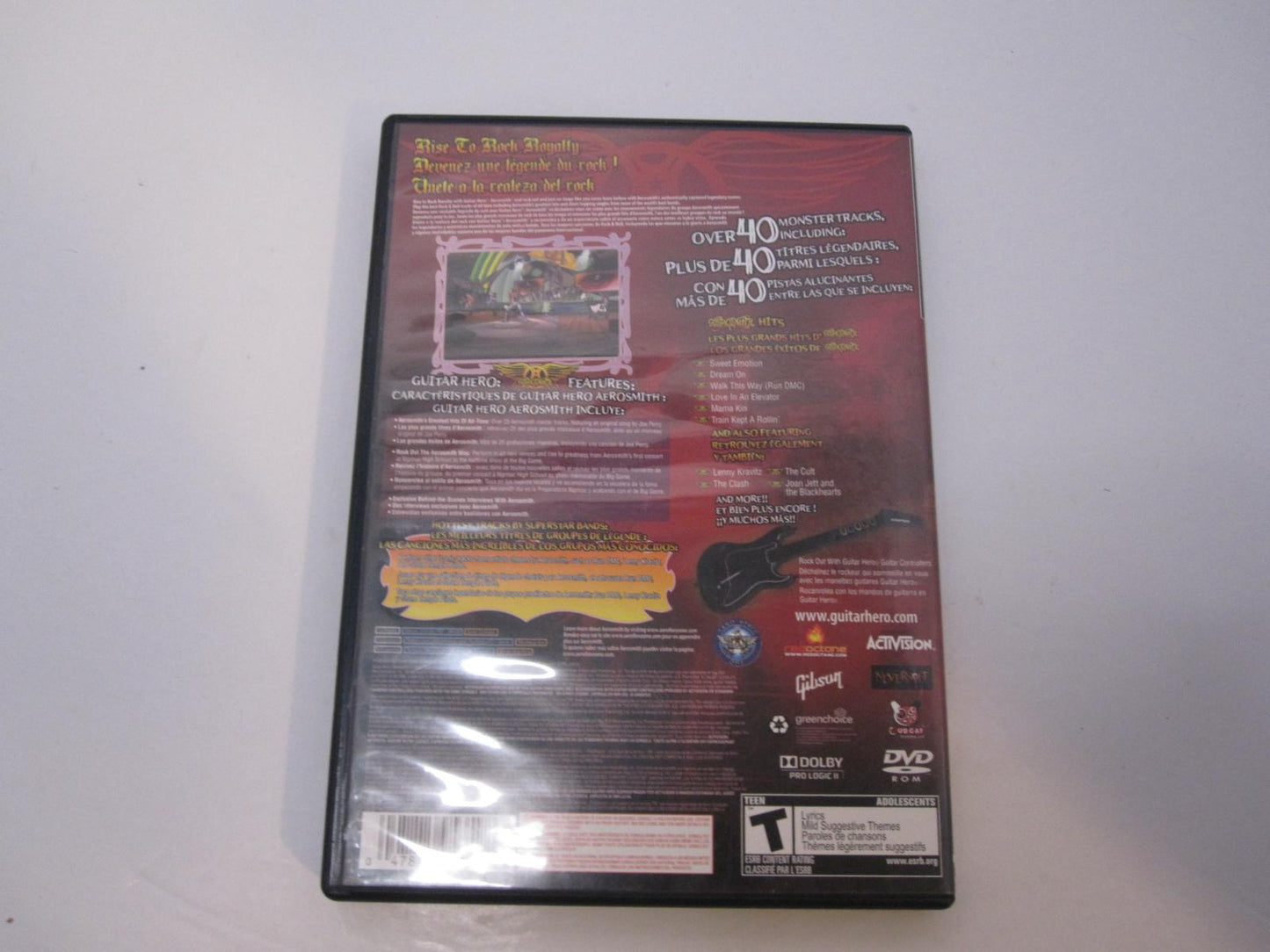 Guitar Hero Aerosmith - PS2 Game - Used