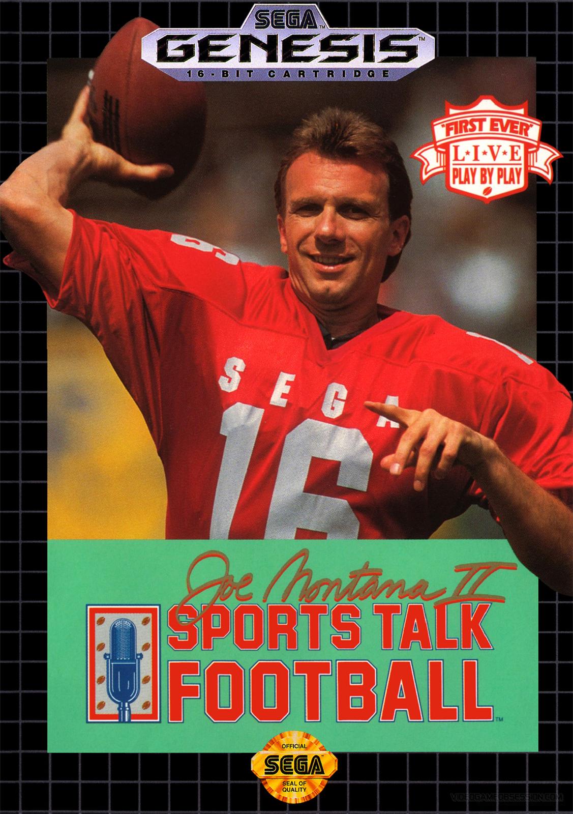 Joe Montana II Sports Talk Football - Genesis - Used