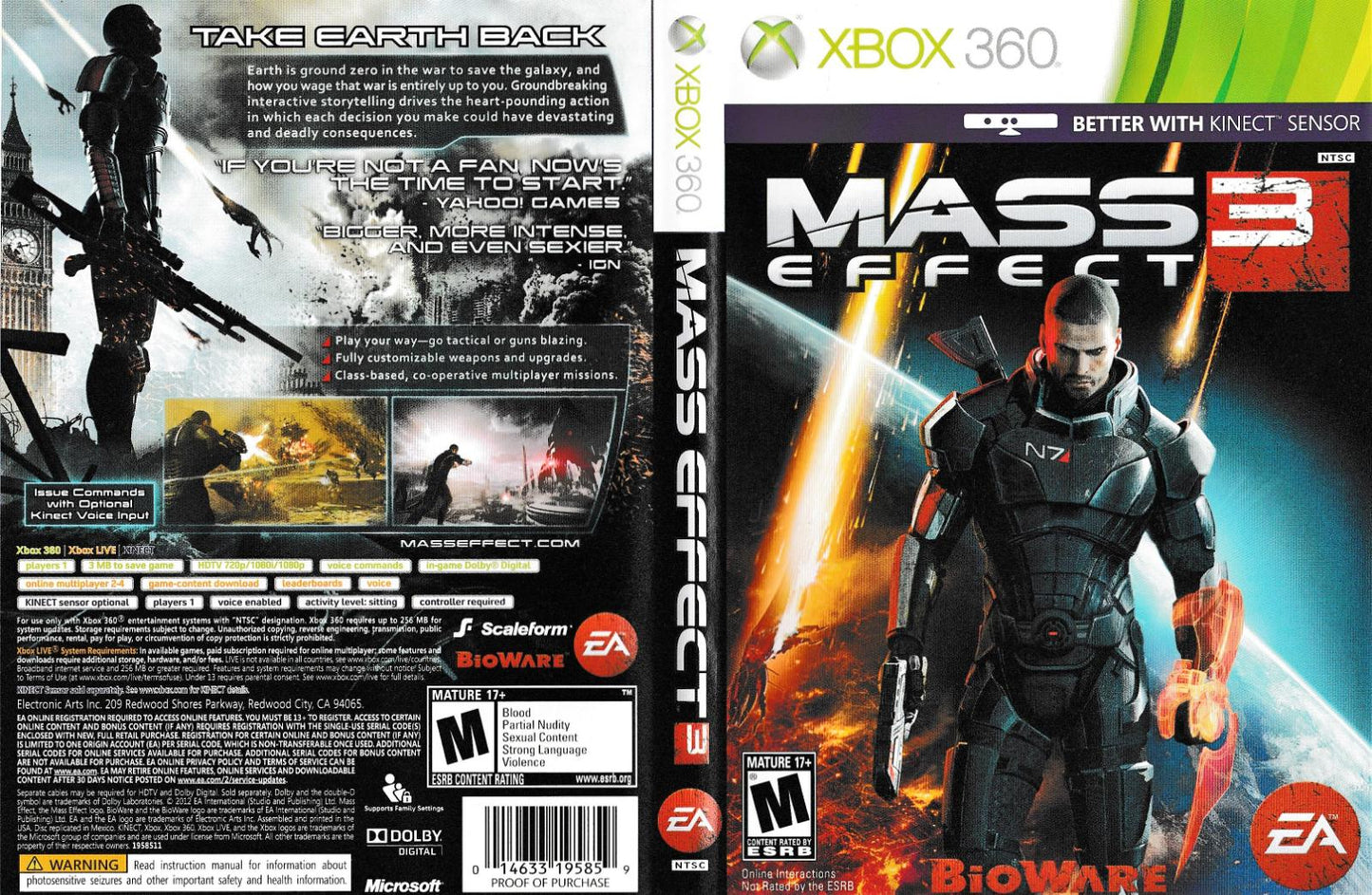 Mass Effect 3 - Xb360 - Used