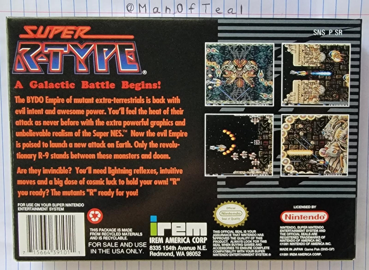 Super R-Type - SNES - Used