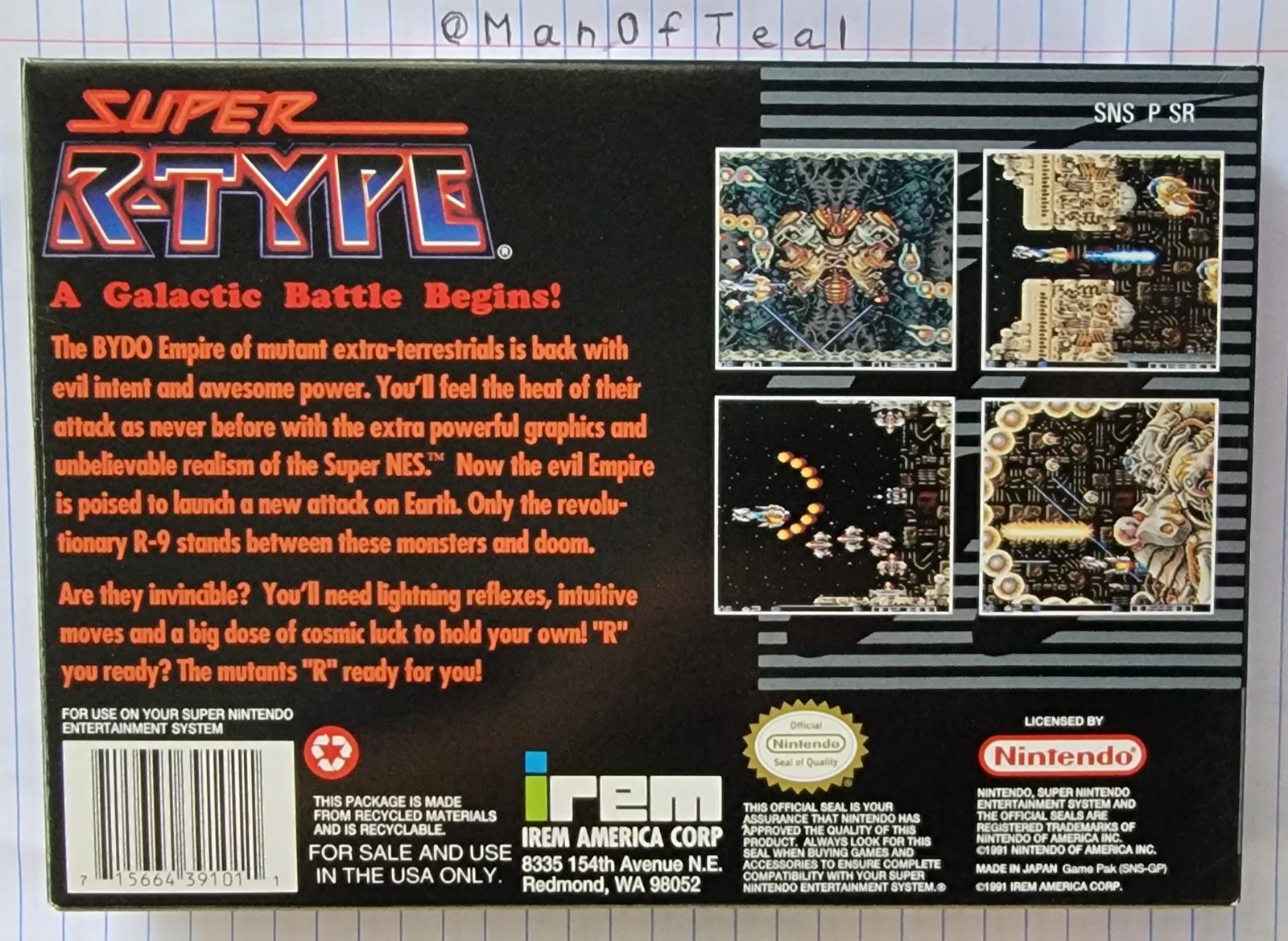 Super R-Type - SNES - Used