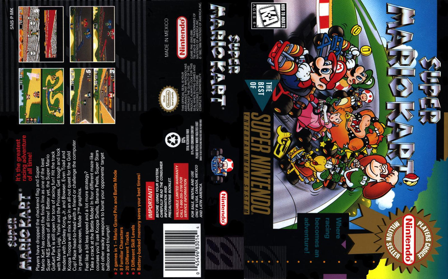 Super Mario Kart - SNES - Used