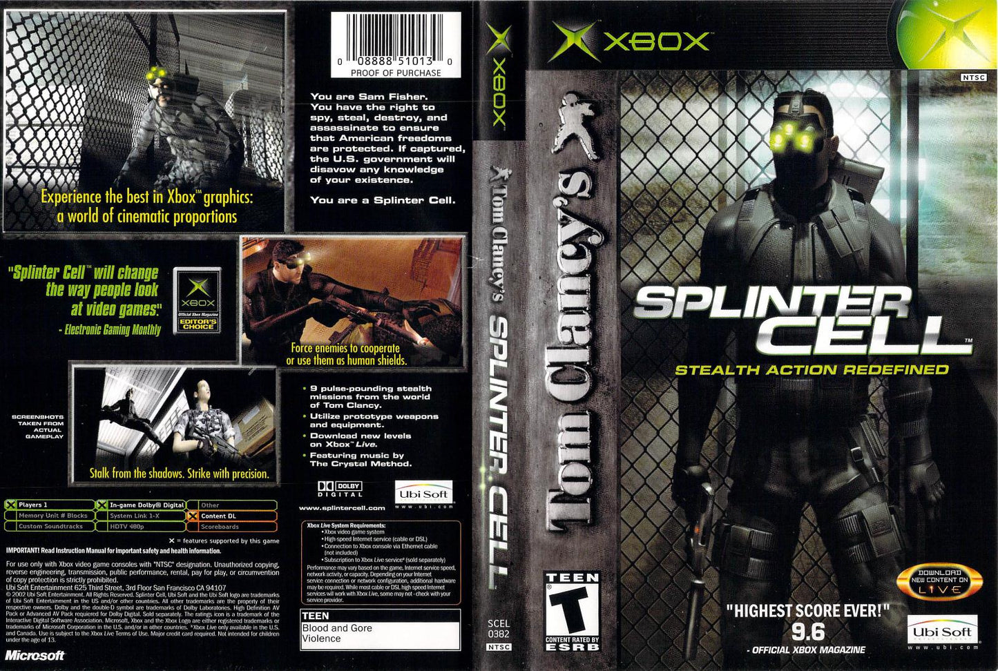 Splinter Cell - Xbox - Used