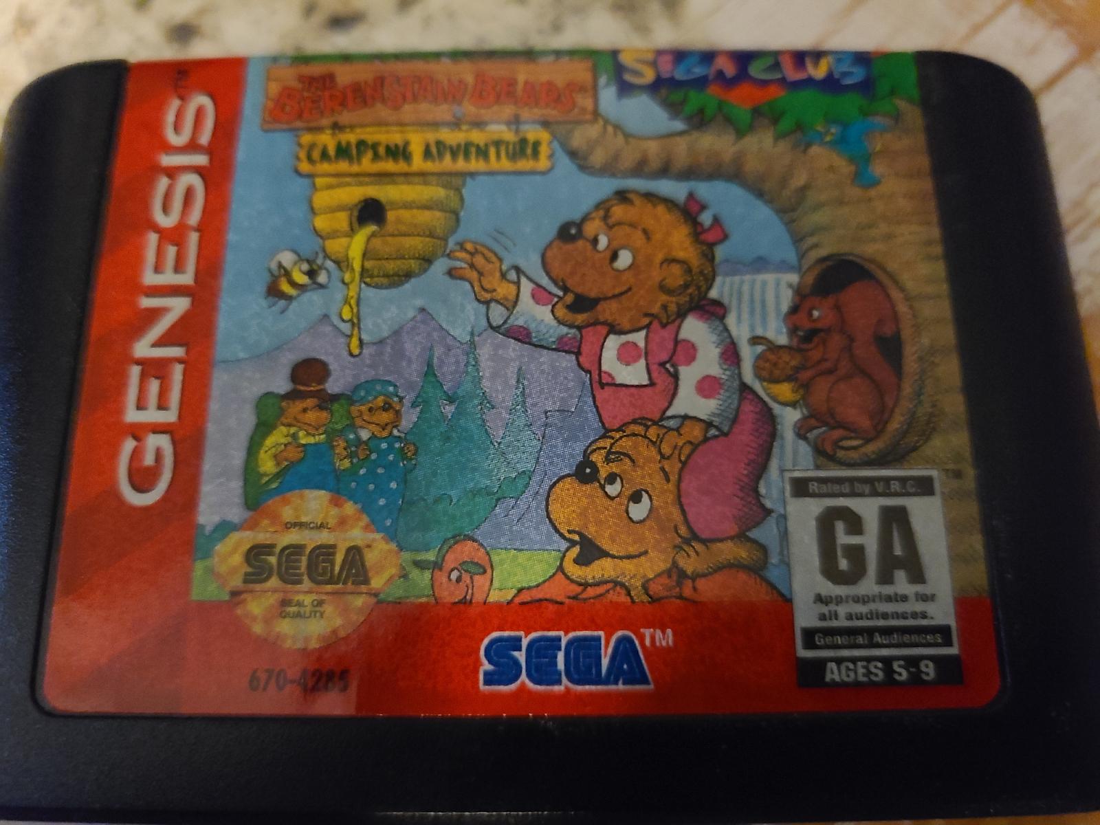 Berenstain Bears Camping Adventure - Genesis - Used