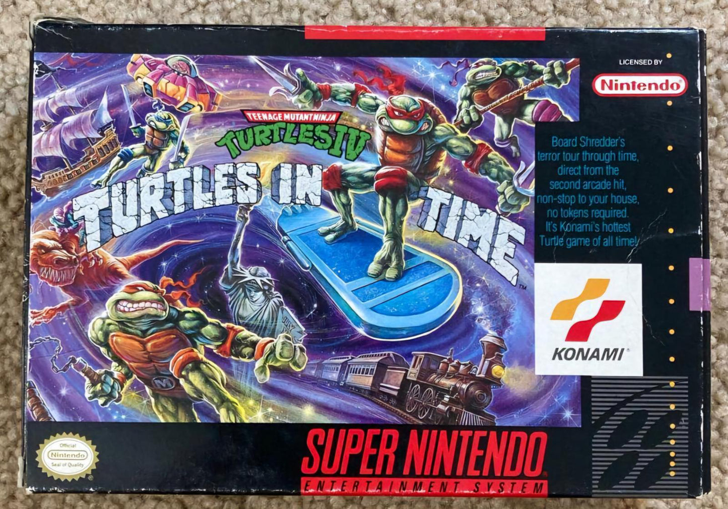Teenage Mutant Ninja Turtles IV Turtles in Time - SNES - Used