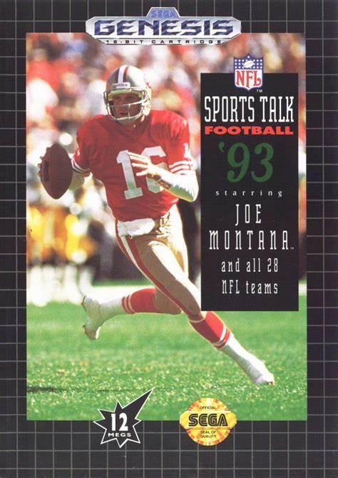 Sports Talk Football '93 Starring Joe Montana - Genesis - Used