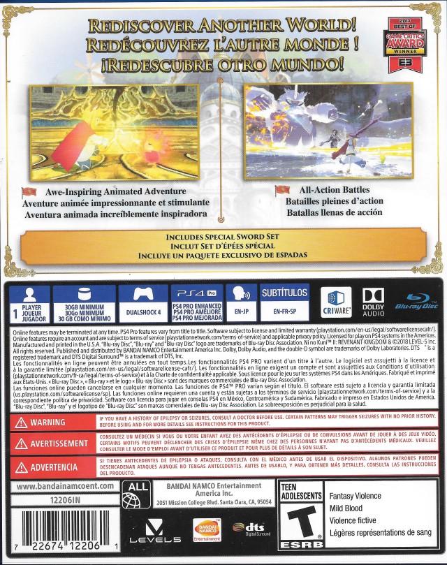 Ni no Kuni II Revenant Kingdom - PS4 Game - Used