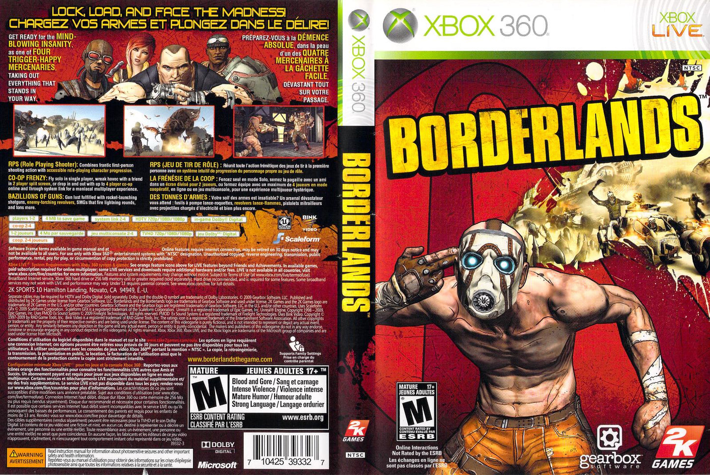 Borderlands - Xb360 - Used