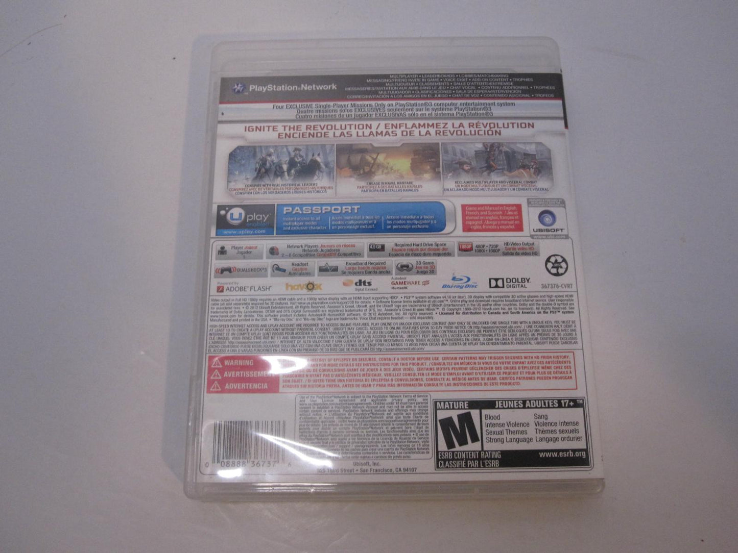 Assassin's Creed III - PS3 Game - Used