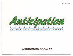 Anticipation - NES - Used