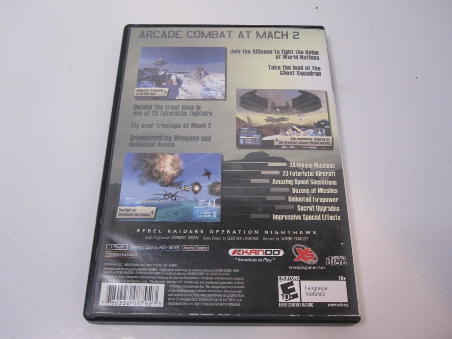 Rebel Raiders Operation Nighthawk - PS2 Game - Used