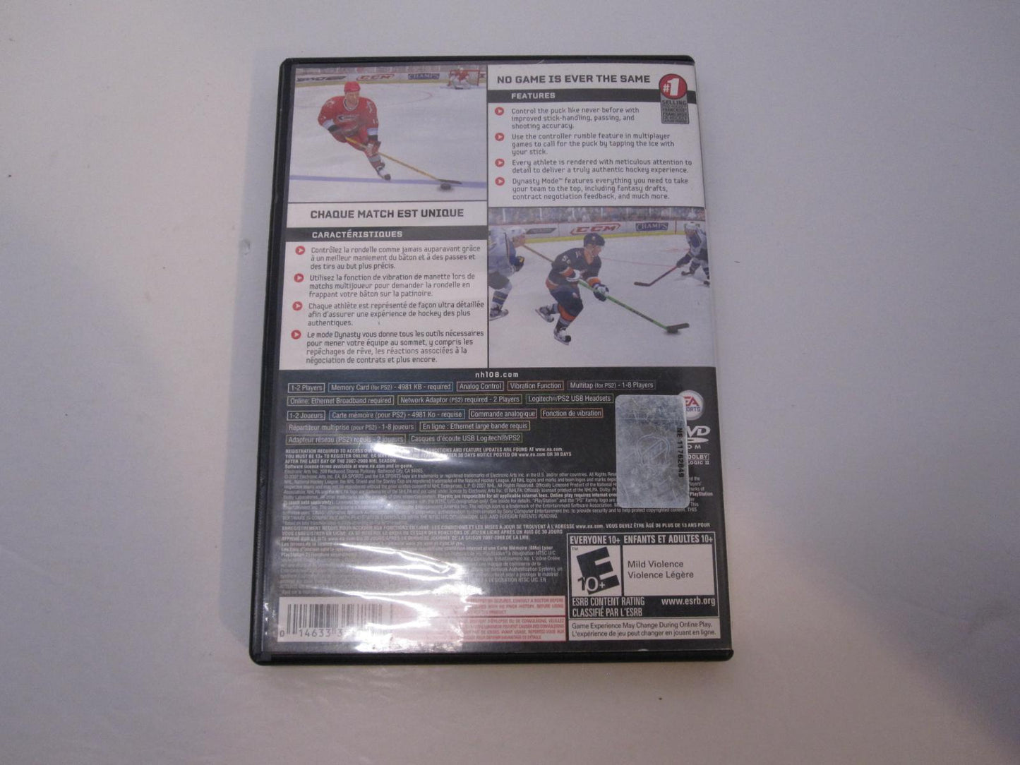 NHL 08 - PS2 Game - Used